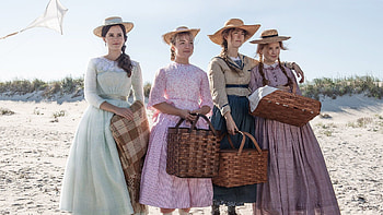 March sisters: Jo, Meg, Amy, Beth, Florence Pugh HD wallpaper