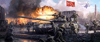 tank, military, battle HD wallpaper