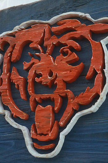 Chicago Bears, Handmade distressed, Wood wall art, Chicago bears football HD phone wallpaper
