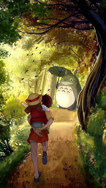 My Neighbor Totoro, Miyazaki's art, Mobile , Captivating animations HD phone wallpaper