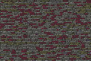 Vibrant and detailed view of JavaScript code on a screen, ideal for tech and programming visuals. HD wallpaper