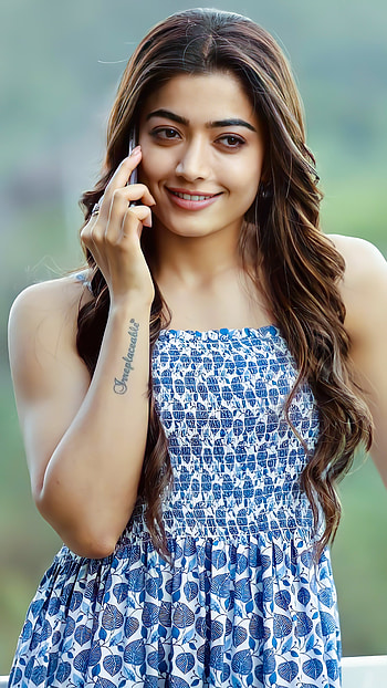 Rashmikha Mandhana, face, hair, Irreplaceable, Rashmikha_Mandhana HD phone wallpaper