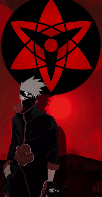 Kakashi, red, magenta HD phone wallpaper
