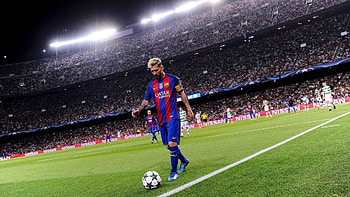 Lionel Messi, Camp Nou Stadium HD wallpaper