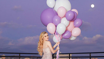 Meg Donnelly Composure Magazine , meg-donnelly, girls, celebrities, hoot, balloons HD wallpaper