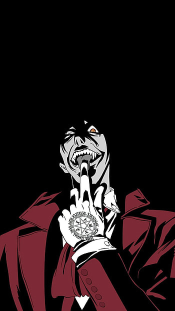 Hellsing universe, Intriguing concept, Alucard's enigma, Dark and mysterious HD phone wallpaper