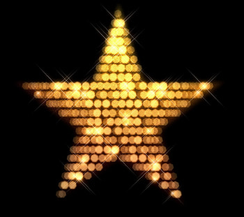 Golden Star, golden, black, glow, beautiful, gold, dots, beauty, star, abstract, shine HD wallpaper