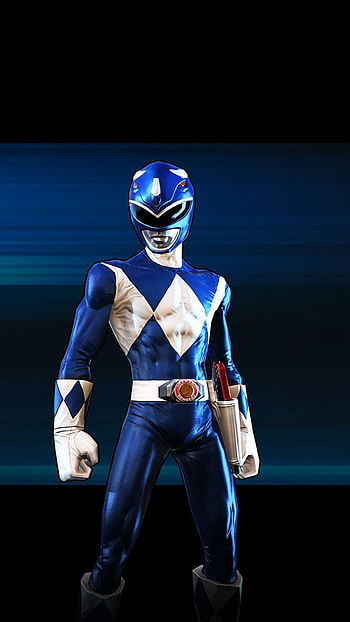 Blue power ranger, anime HD phone wallpaper