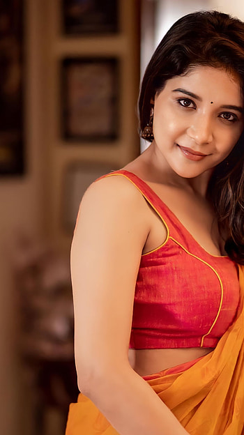 Sakshi agrawal, telugu actress, saree beauty HD phone wallpaper