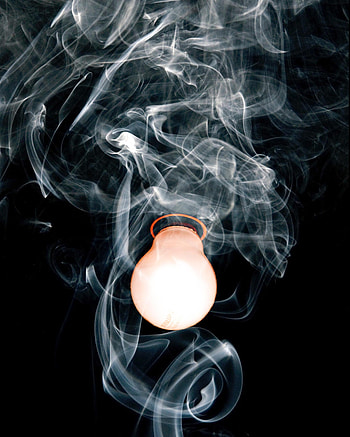Smoke, Miscellanea, Miscellaneous, Illumination, Lighting, Light Bulb, Electricity HD phone wallpaper