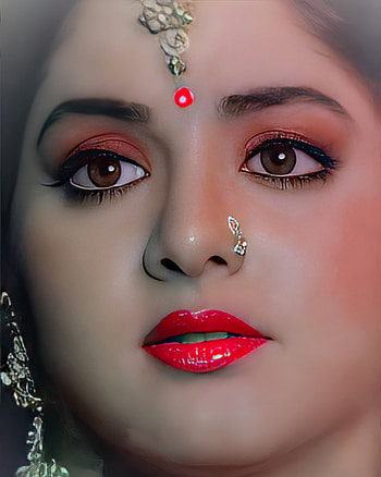 Divya Bharti, nose, Bollywood actress HD phone wallpaper