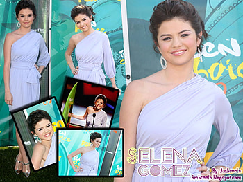 Selena Gomez at the 2009 Teen Choice Awards, selena gomez and the scene, 2009 tca, singer, selena gomez, 2009 teen choice awards, band, choice red carpet female HD wallpaper