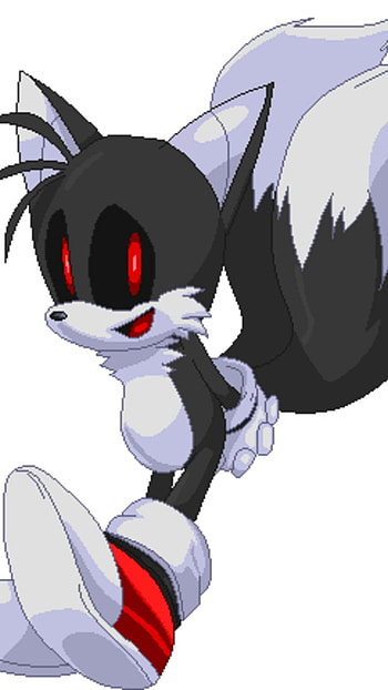 Tails.Exe, whiskers, art, tails, sonic, cute HD phone wallpaper