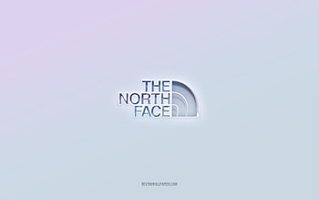 The North Face logo, cut out 3d text, white background, The North Face 3d logo, The North Face emblem, The North Face, embossed logo, The North Face 3d emblem HD wallpaper