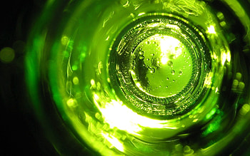 Macro, Glass, Bottle HD wallpaper