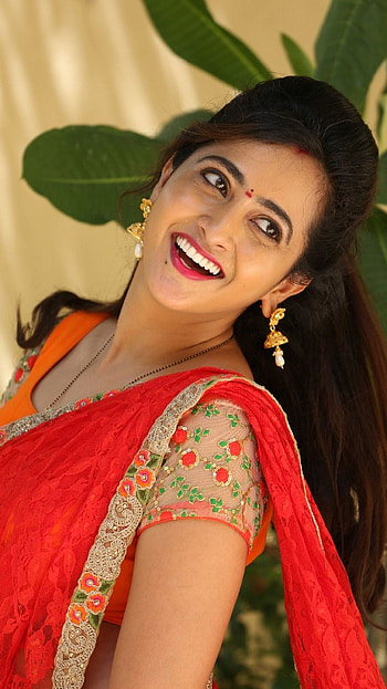Lasya Manjunath, sexy actress, saree lover HD phone wallpaper