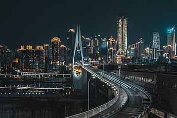 Cities, Architecture, City, Building, Road, Bridge HD wallpaper