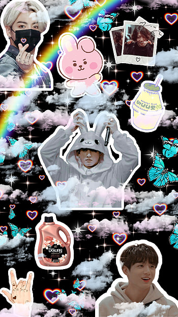 Jungkook, bts, black HD phone wallpaper