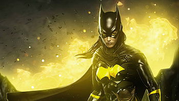 Batgirl Gold Knight , batgirl, superheroes, artist, artwork, digital-art HD wallpaper
