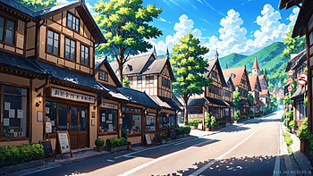 Summer Roads, Anime, scenery, outdoor, sky, cloud, Sky Anime HD wallpaper