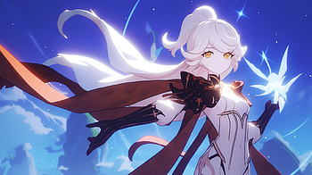 Asmoday the Unknown Goddess, Ruler of Space among the Four Shades of the Heavenly Principles, video game, Genshin Impact HD wallpaper