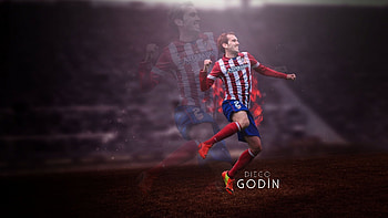 Diego Godin, Atletico Madrid HD wallpaper