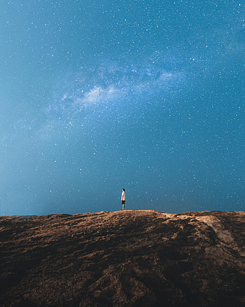Rocks, Miscellanea, Miscellaneous, Starry Sky, Loneliness, Lonely, Alone HD phone wallpaper