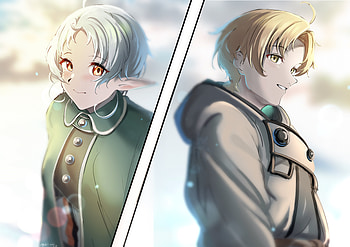 Sylphiette & Rudeus Greyrat, Sylphiette (Mushoku Tensei: Jobless Reincarnation), Rudeus Greyrat, Anime, Mushoku Tensei: Jobless Reincarnation HD wallpaper
