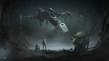 Star Wars, Star Wars: The Empire Strikes Back, X wing, R2 D2, Yoda, Luke Skywalker / and Mobile Backgrounds HD wallpaper