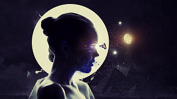 Abstract, Shine, Light, Sight, Opinion, Girl, Face HD wallpaper