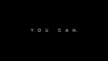 You Can, motivation, typography, dark, black, oled, artist, artwork, digital-art HD wallpaper
