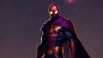 Spider Ninja, spiderman, superheroes, artwork, digital-art, artist, deviantart HD wallpaper
