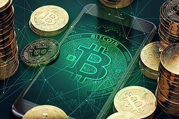 Bitcoin, abstract, crypto-currency HD wallpaper