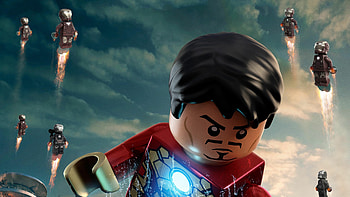 Lego Iron Man , Superhero backgrounds, High-definition , Block-inspired HD wallpaper