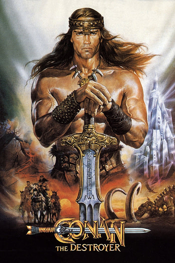 Conan the Destroyer, 1984 film, Movie posters, Action adventure HD phone wallpaper