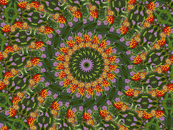 abstract, orange, green HD wallpaper