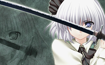 Youmu, mystic, magic, mahou, anime, touhou, katana HD wallpaper