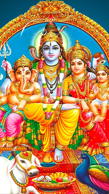 Murugan Vinayagar, Lord Shiva, Family HD phone wallpaper