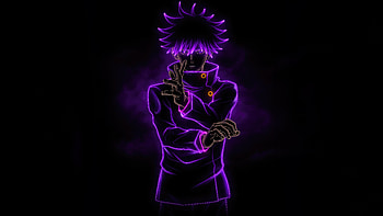 Megumi Fushiguro in Neon - Anime, Megumi Fushiguro, neon, Anime, Jujutsu Kaisen, neon anime HD wallpaper