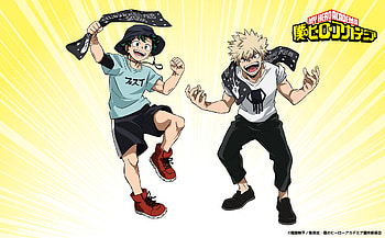 Midoriya and Bakugou, Anime, My Hero Academia, Izuku Midoriya, Katsuki Bakugou HD wallpaper