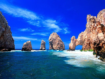 Hawaiian island, island, blue, crystal, tropical, nice, waves, holiday, reflection, water, ocean, travel, sea, tropics, exotic, caribbean, beautiful, rocks, stones, rest, clouds, hawaiian, nature, sky, clear, lovely HD wallpaper