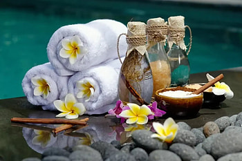 Spa Concept, Flowers, Salt, Stones, Towel HD wallpaper