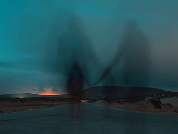 Dark, Road, Couple, Pair, Silhouettes, Shadows, Casts, Bring, Mirage HD wallpaper