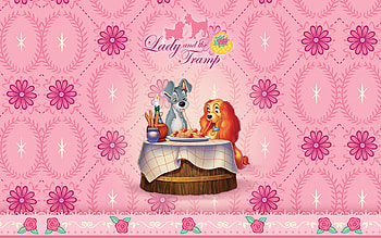Lady and the Tramp, Disney , mobile, background HD wallpaper