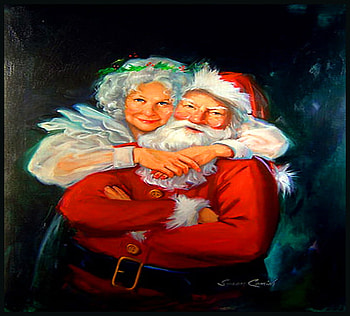 Mr & Mrs Claus, wife, christmas, beard, red outfit, santa HD wallpaper