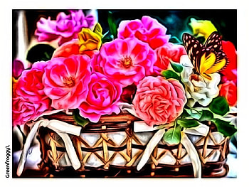 CARTOONAIZED FLOWERS, ART, MY, CREATION, ABSTRACT HD wallpaper