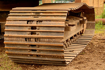 Heavy Industry, dump truck, earth mover, construction, tank tracks, half track HD wallpaper