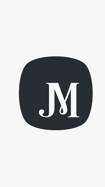 J M, Simple Logo HD phone wallpaper