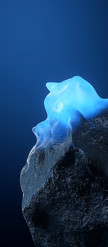 Blue Fire, art, liquid HD phone wallpaper