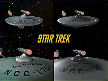 TOS Enterprise Original and Remastered Versions, enterprise, trek, star trek, remastered trek, original trek HD wallpaper